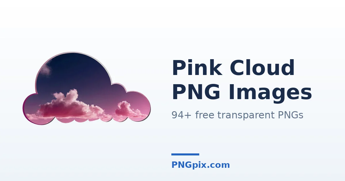 Pink Cloud PNG images