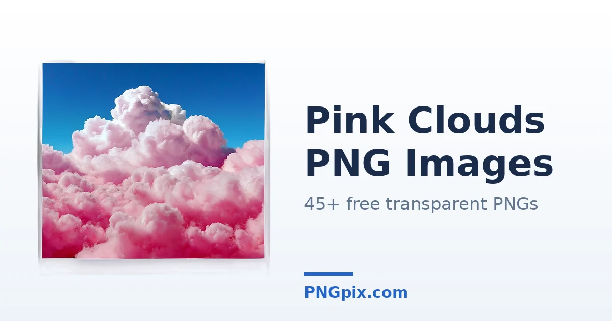 Pink Clouds PNG images