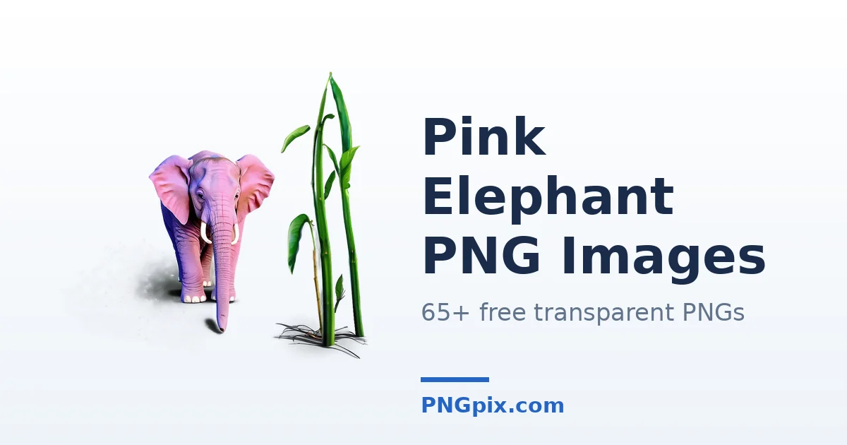 Pink Elephant PNG images