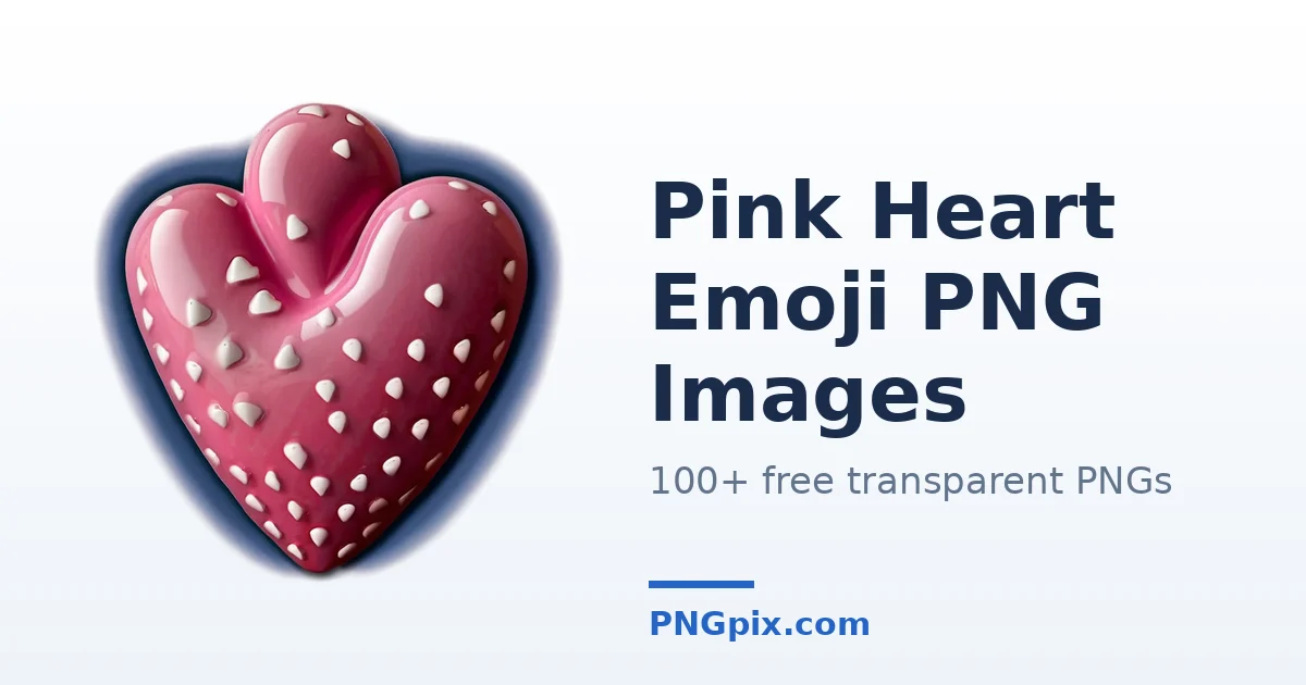 Pink Heart Emoji PNG images