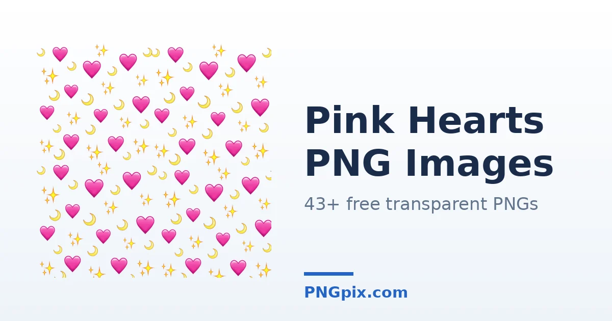 Pink Hearts PNG images
