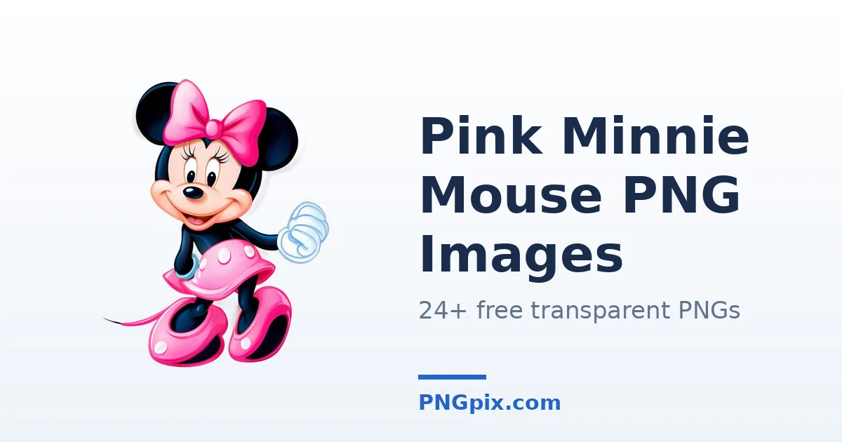 Pink Minnie Mouse PNG images