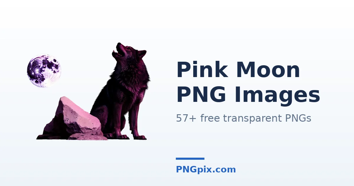 Pink Moon PNG images