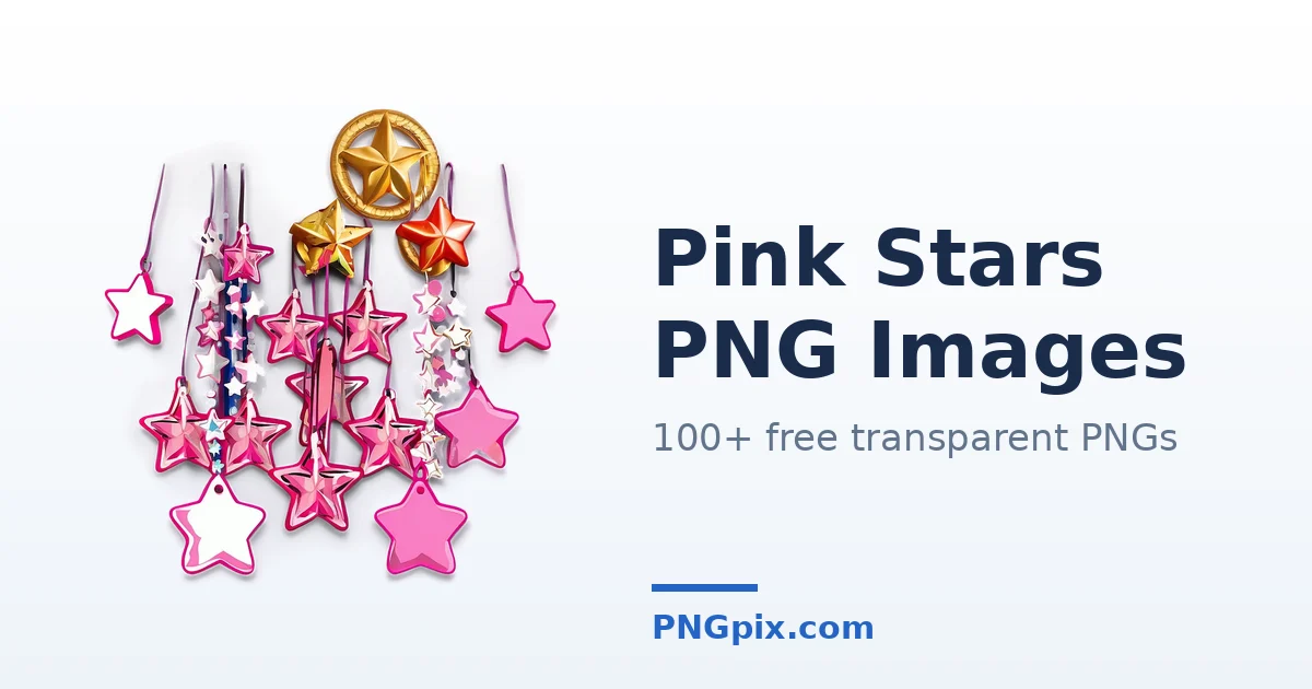 Pink Stars PNG images