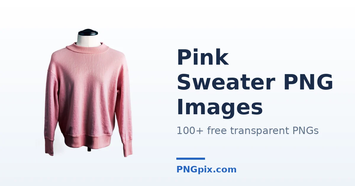 Pink Sweater PNG images