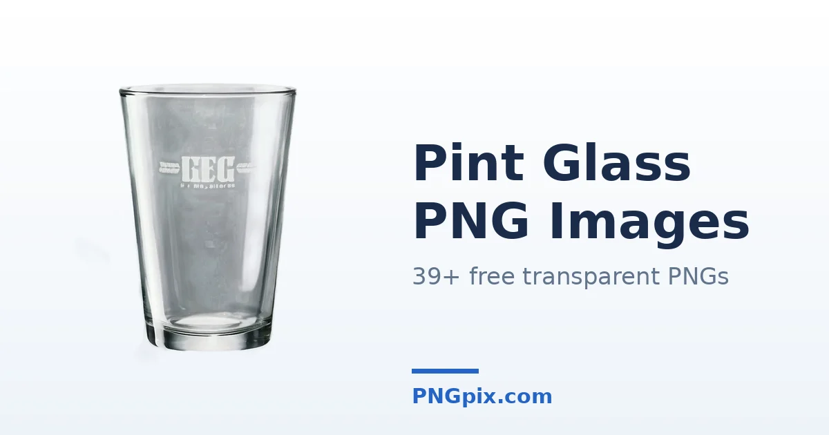 Pint Glass PNG images