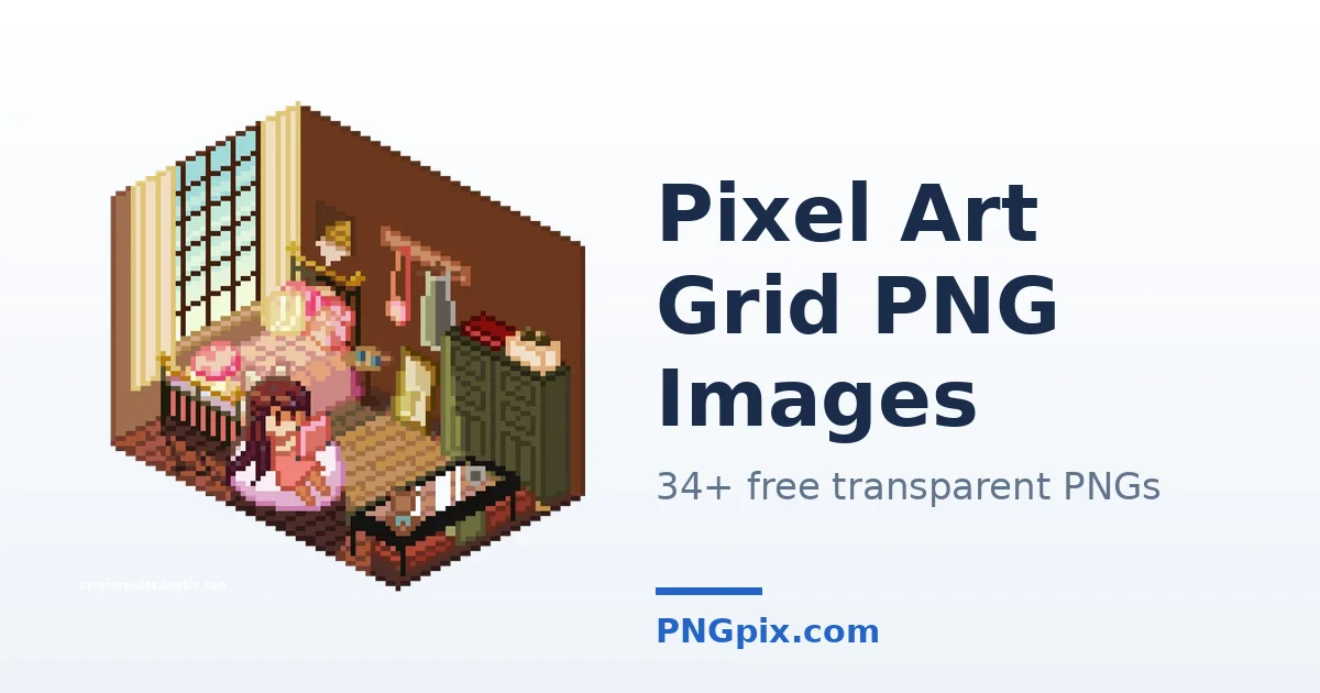 Pixel Art Grid PNG images