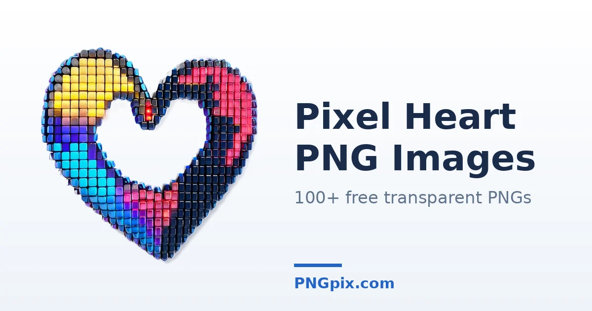 Pixel Heart PNG images