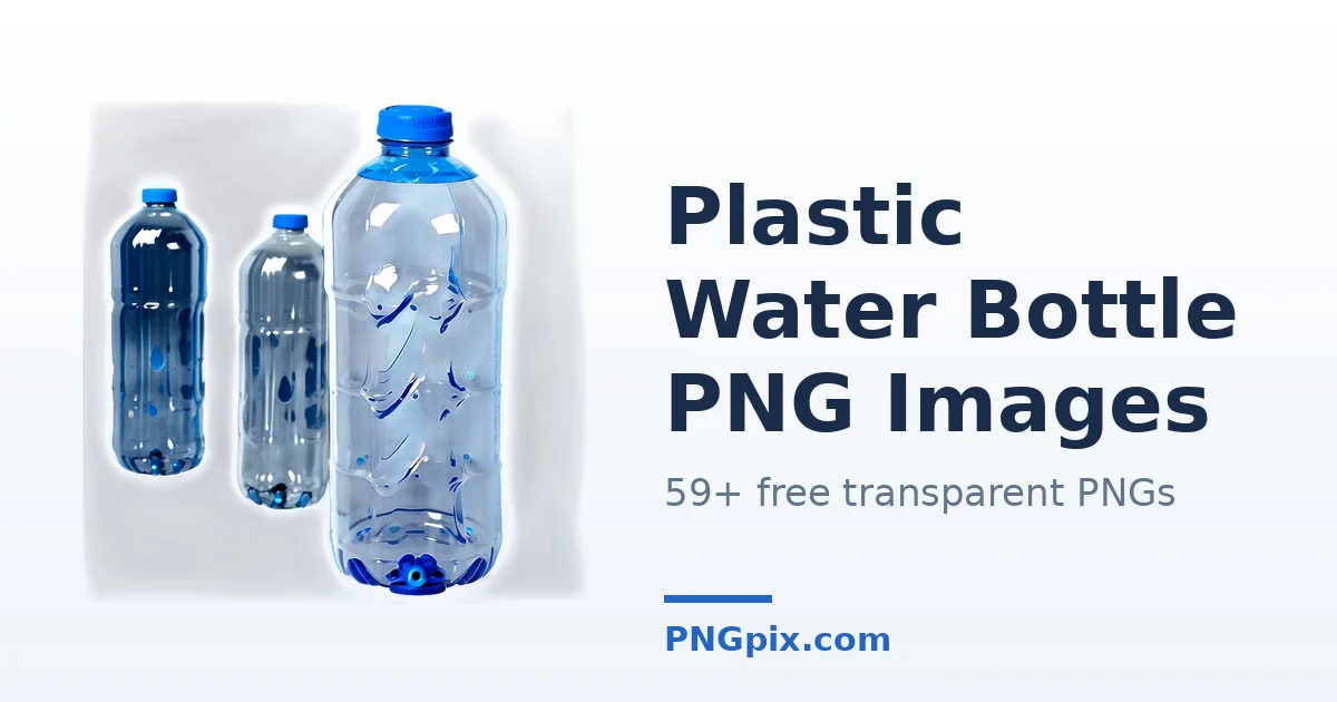 Plastic Water Bottle PNG images