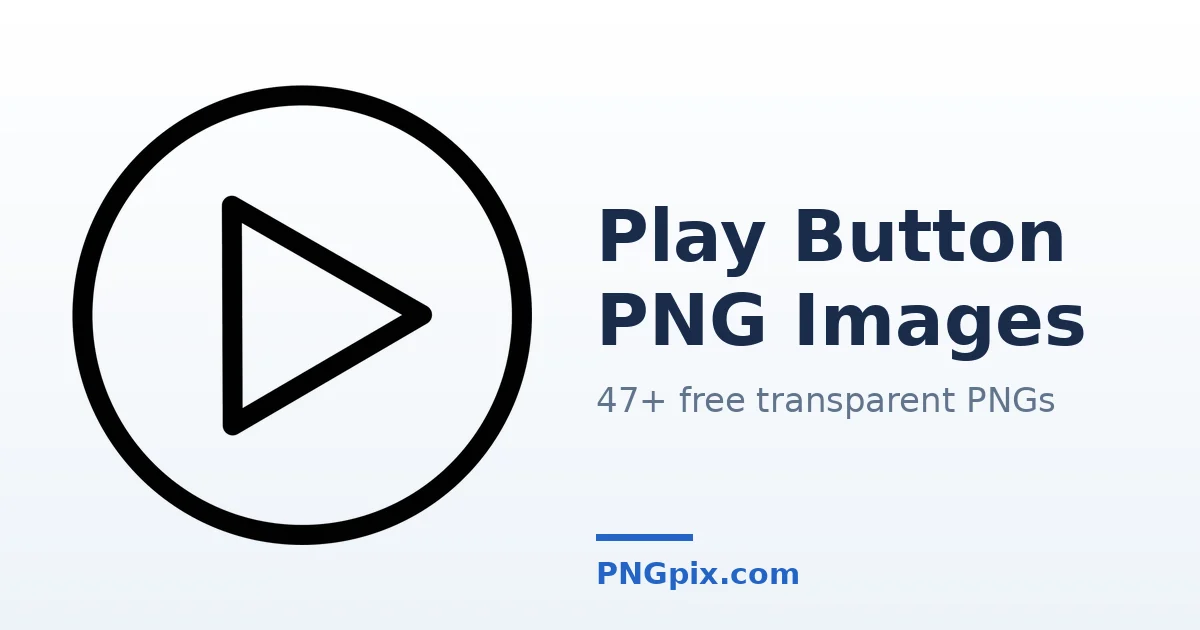 Play Button PNG images
