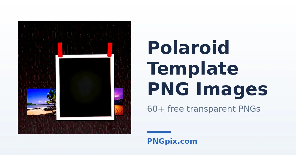 Polaroid Template PNG images