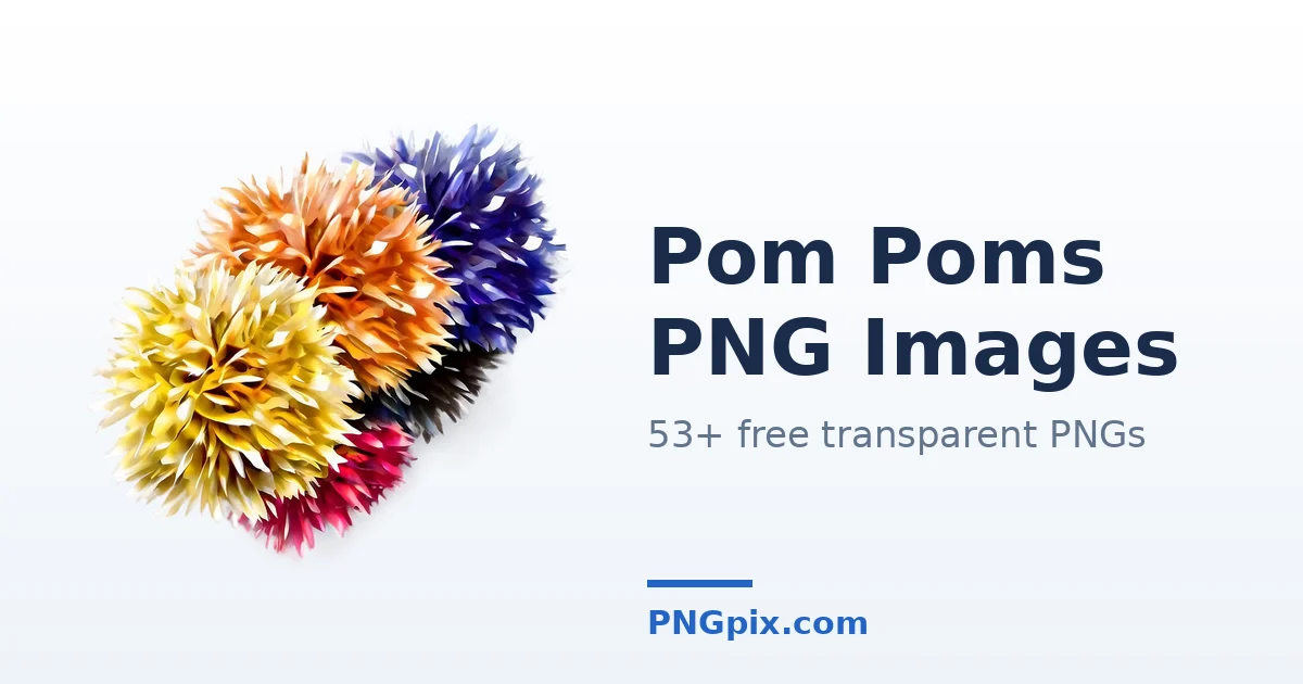 Pom Poms PNG images