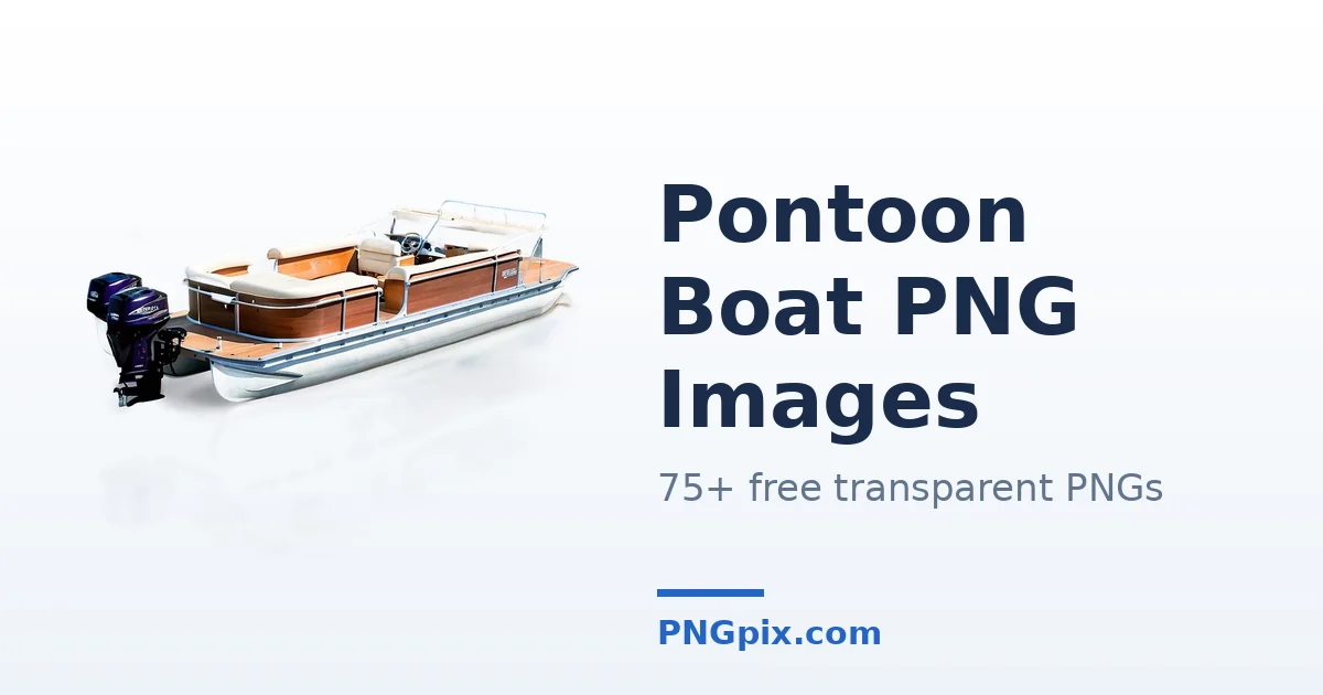 Pontoon Boat PNG images