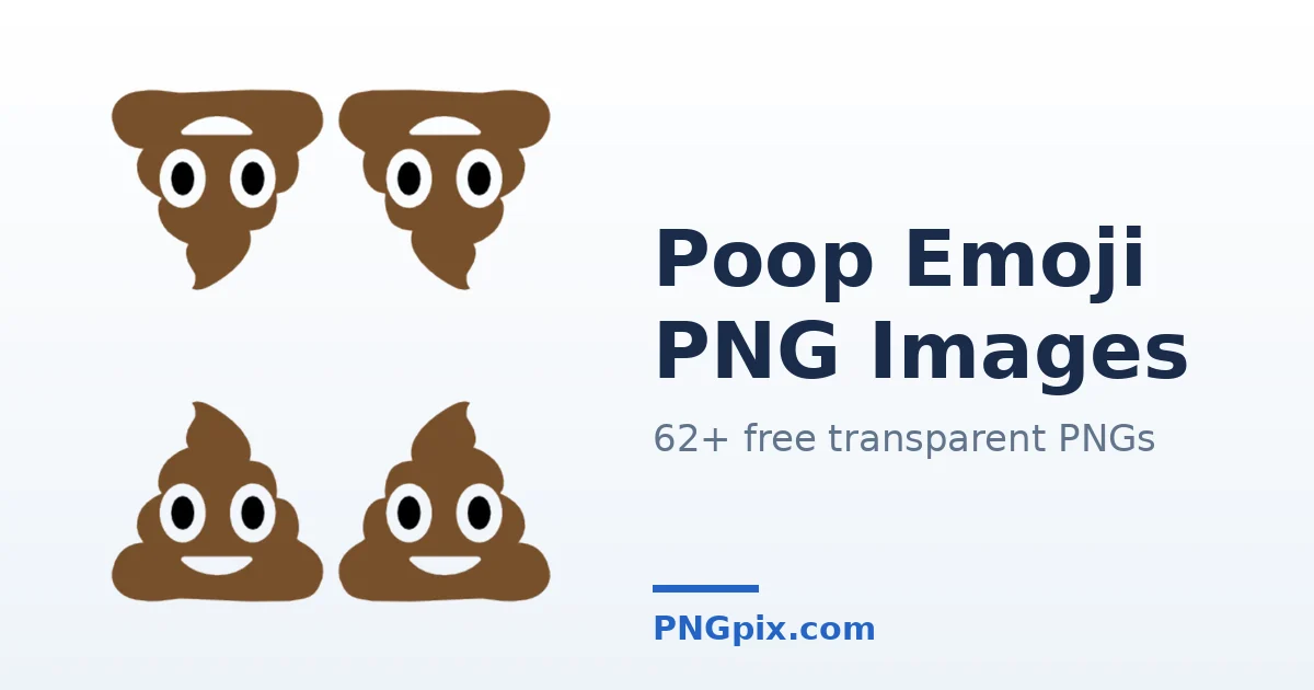 Poop Emoji PNG images