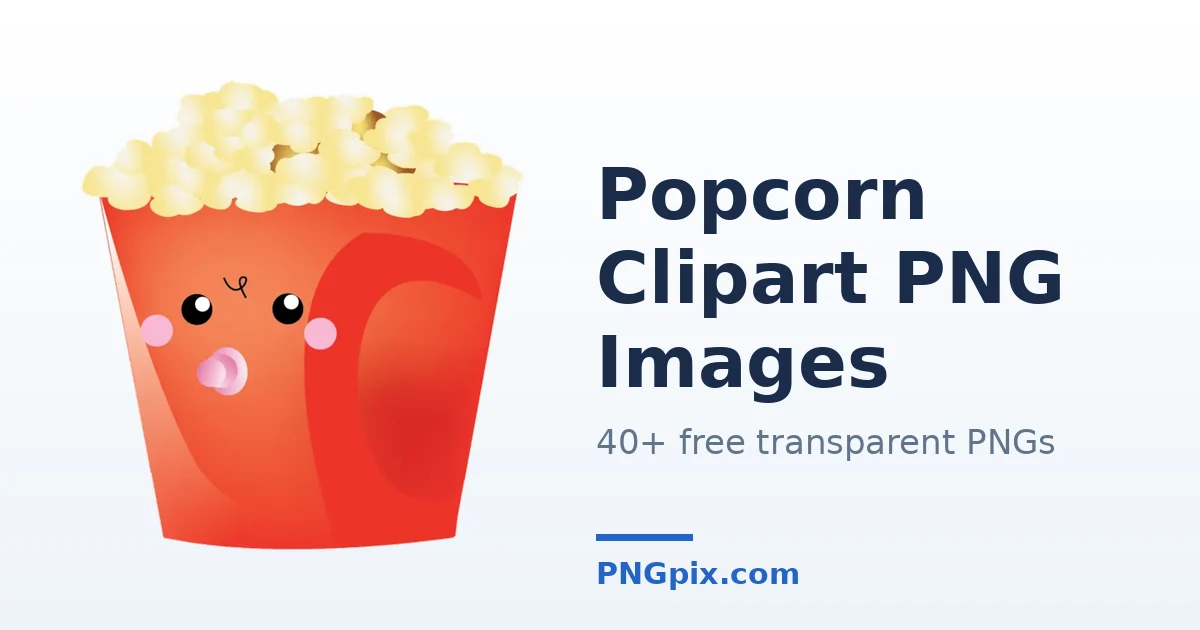 Popcorn Clipart PNG images