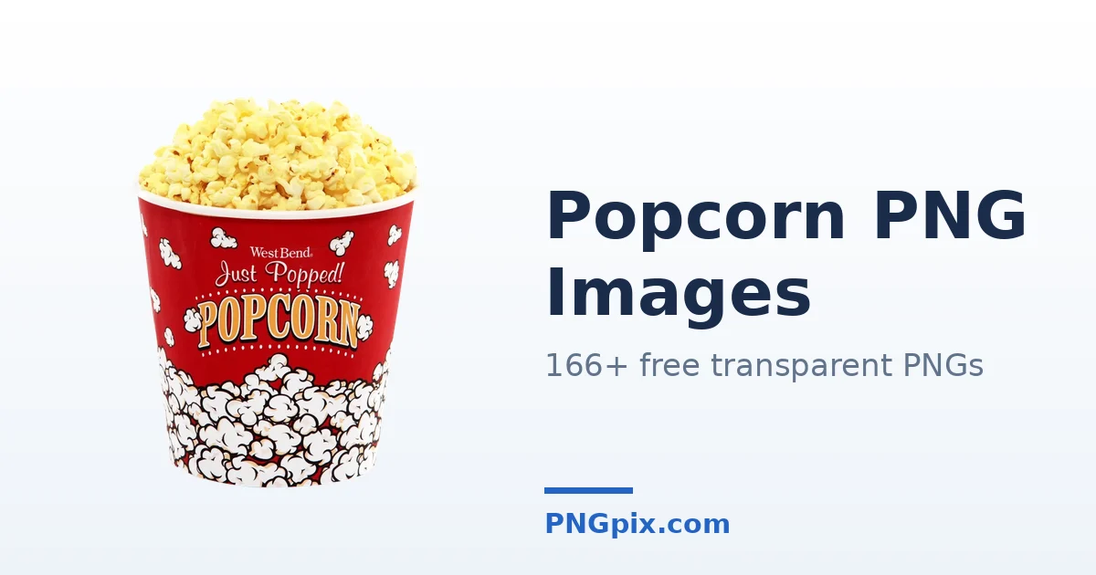 Popcorn PNG images