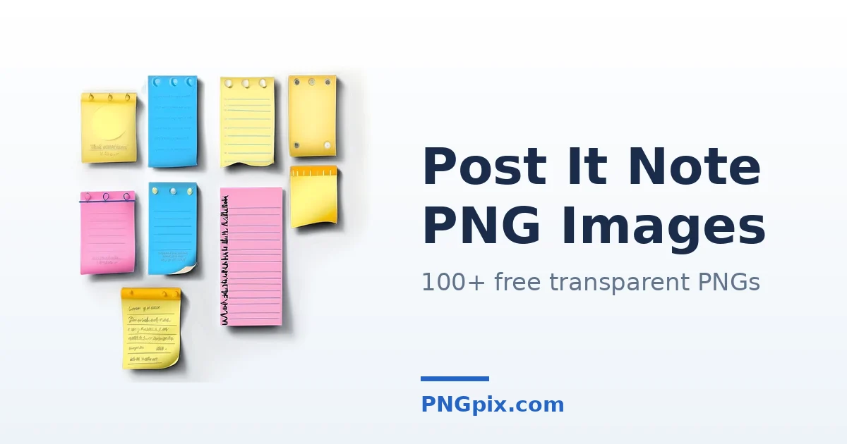 Post It Note PNG images