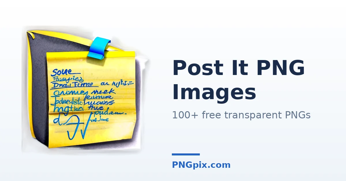 Post It PNG images