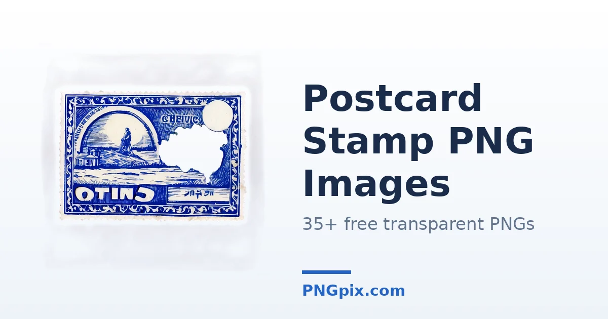Postcard Stamp PNG images