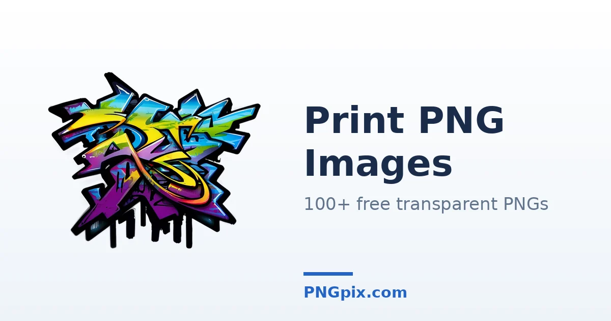 Print PNG images