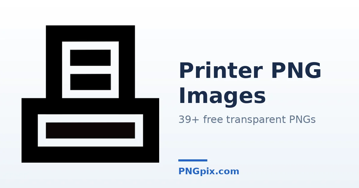 Printer PNG images