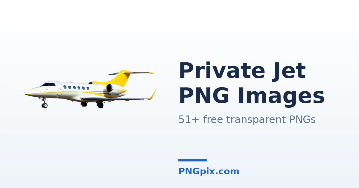 Private Jet PNG images