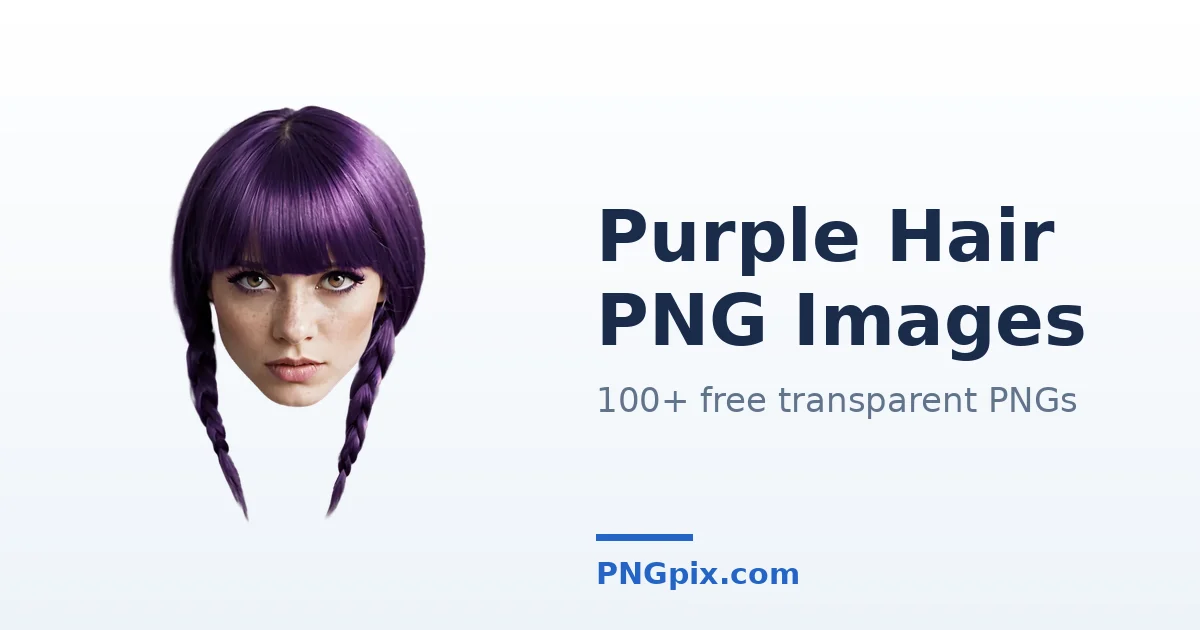 Purple Hair PNG images