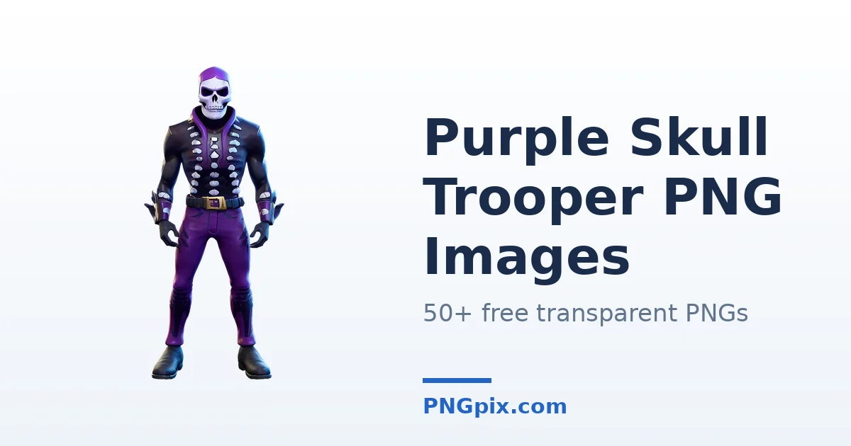Purple Skull Trooper PNG images