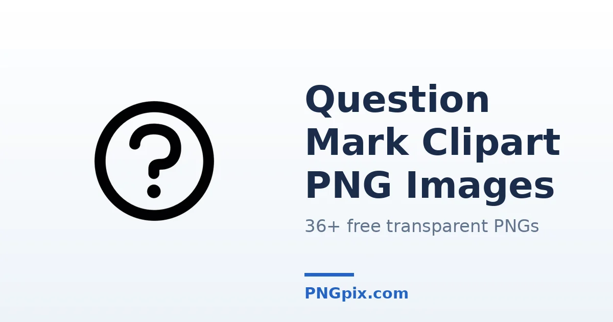 Question Mark Clipart PNG images
