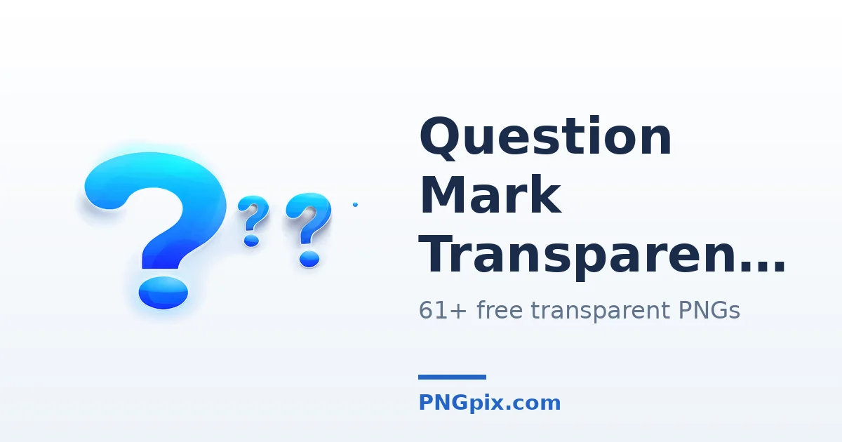 Question Mark Transparent PNG images