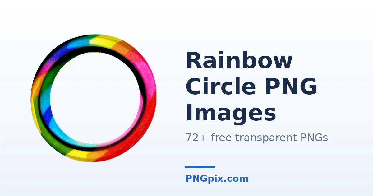 Rainbow Circle PNG images