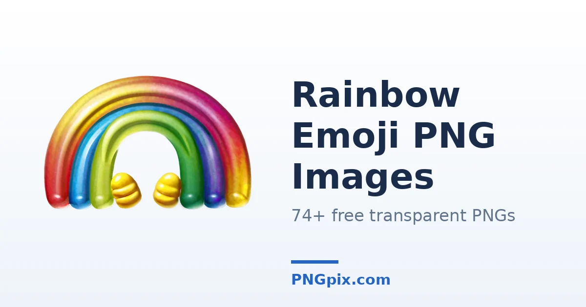 Rainbow Emoji PNG images