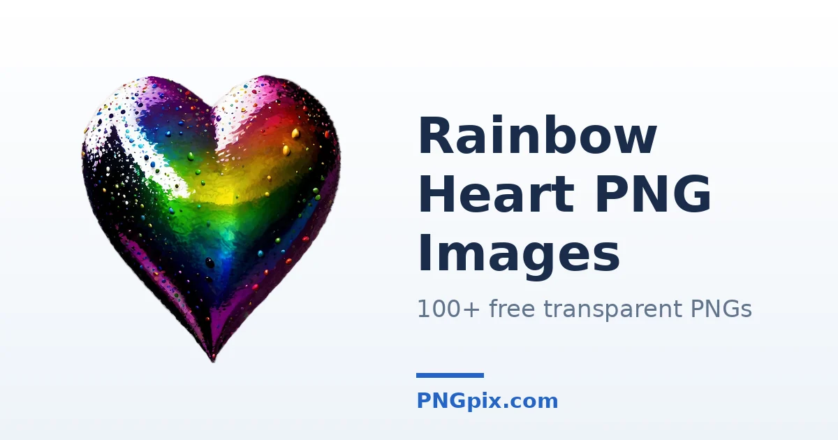 Rainbow Heart PNG images