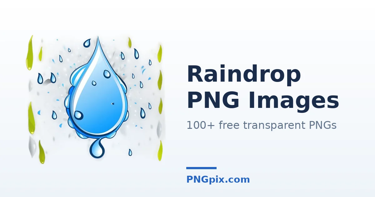 Raindrop PNG images