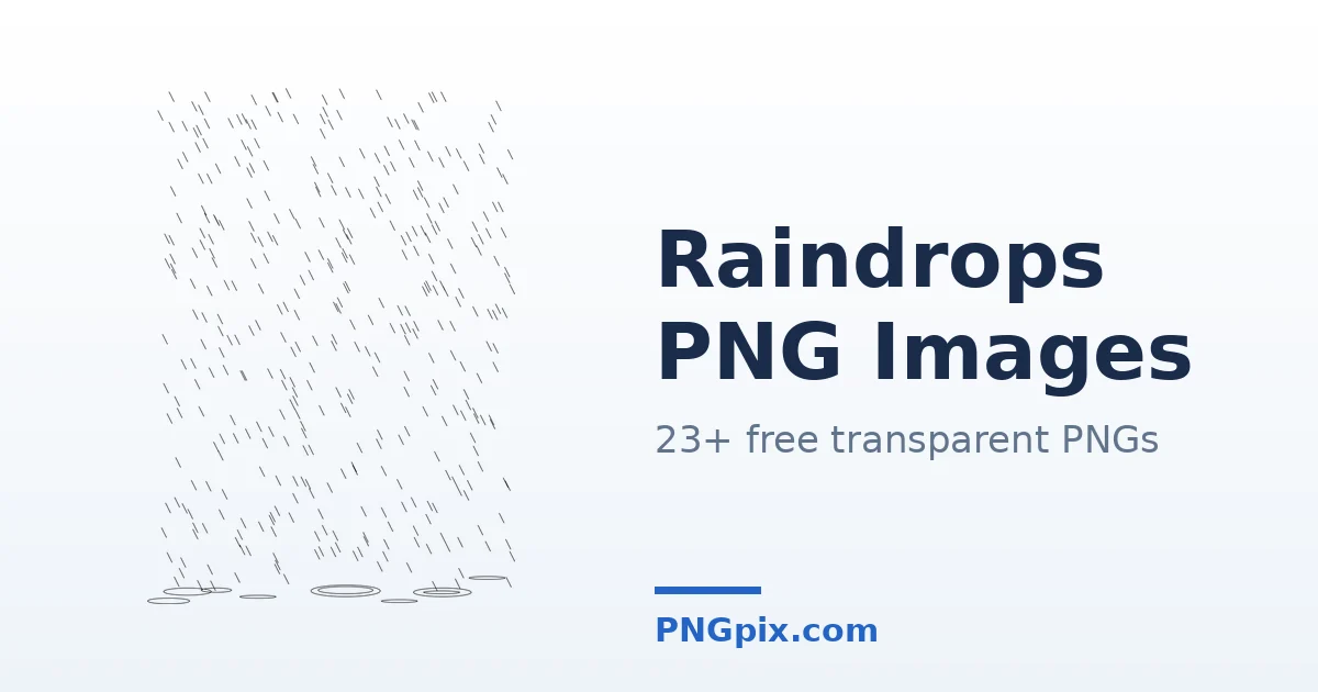 Raindrops PNG images