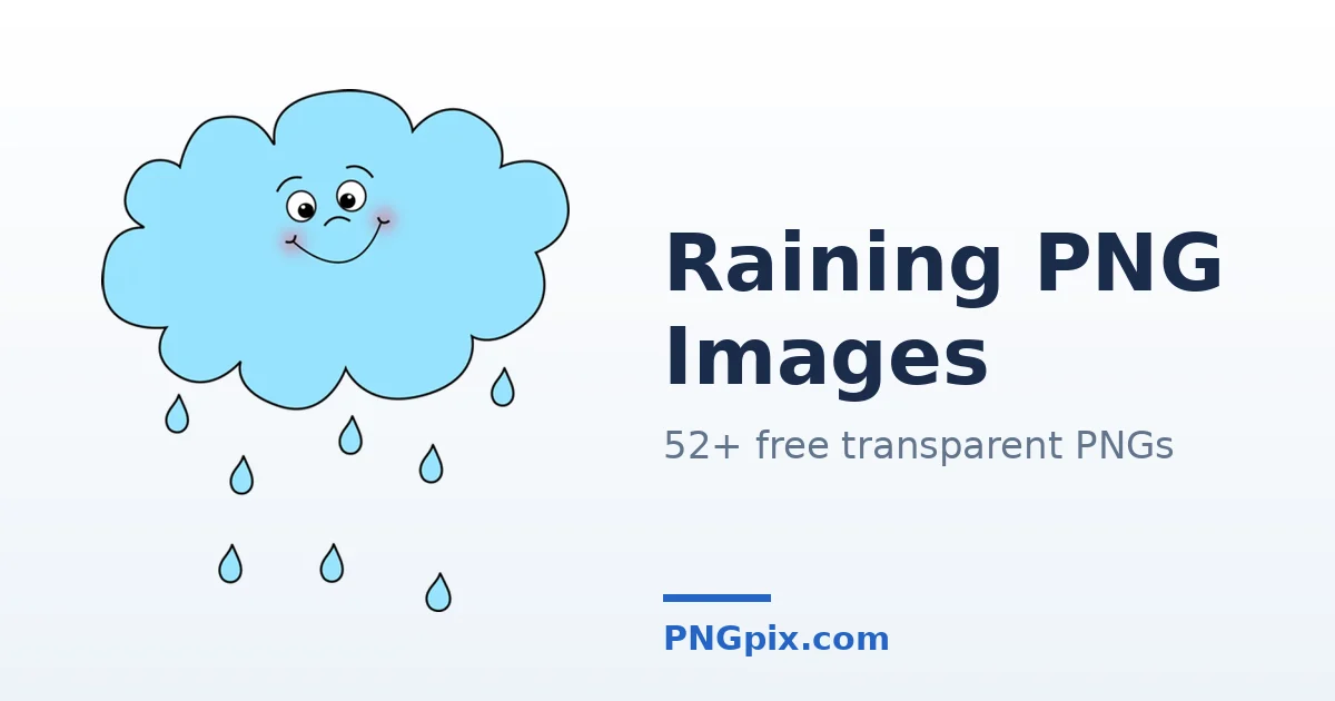 Raining PNG images