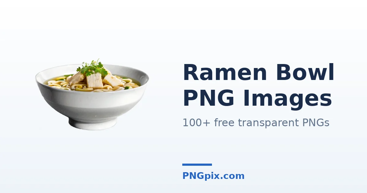 Ramen Bowl PNG images