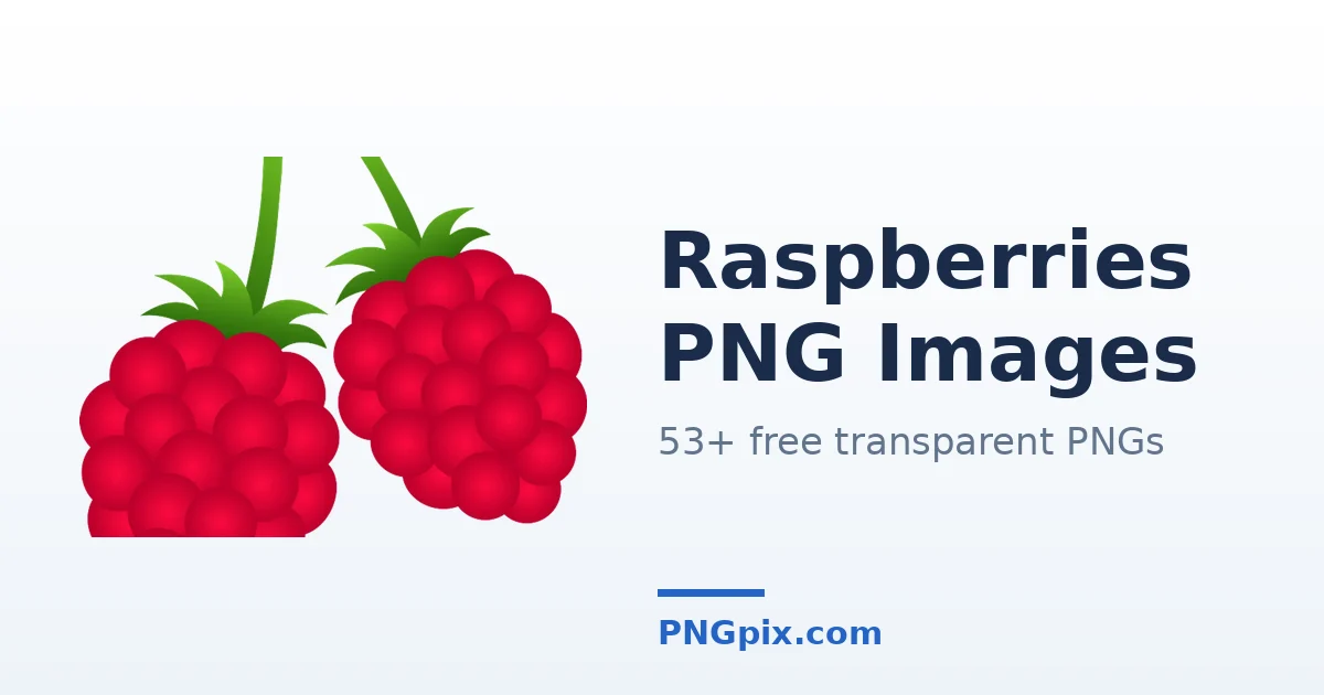Raspberries PNG images