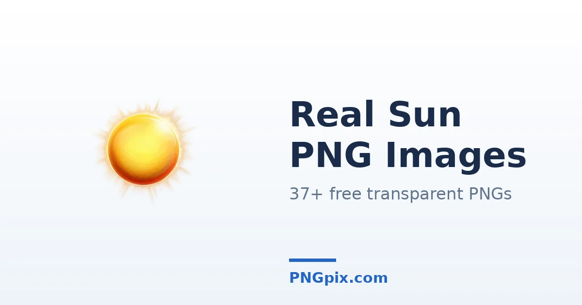 Real Sun PNG images