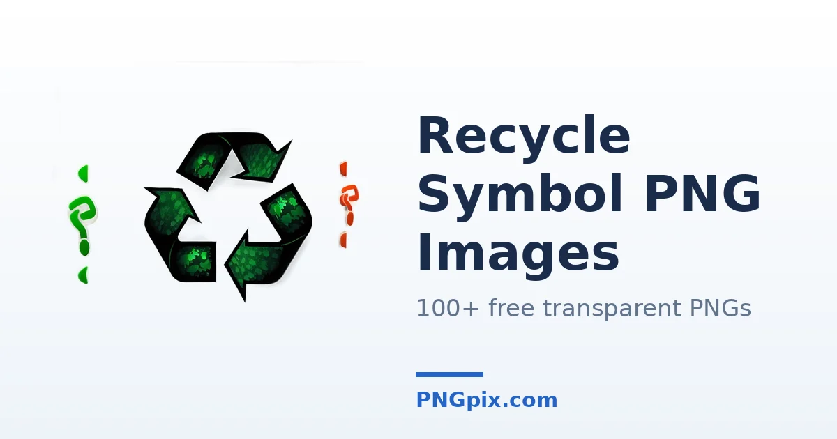 Recycle Symbol PNG images