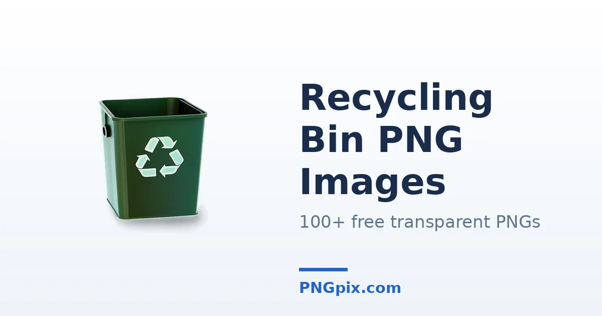 Recycling Bin PNG images