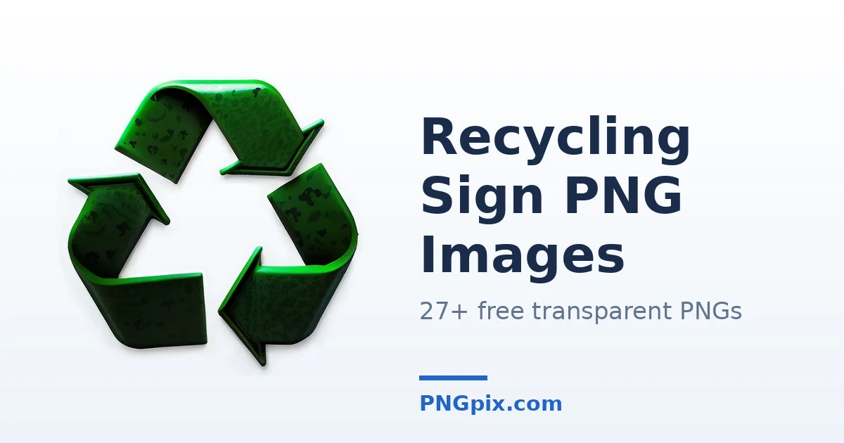 Recycling Sign PNG images