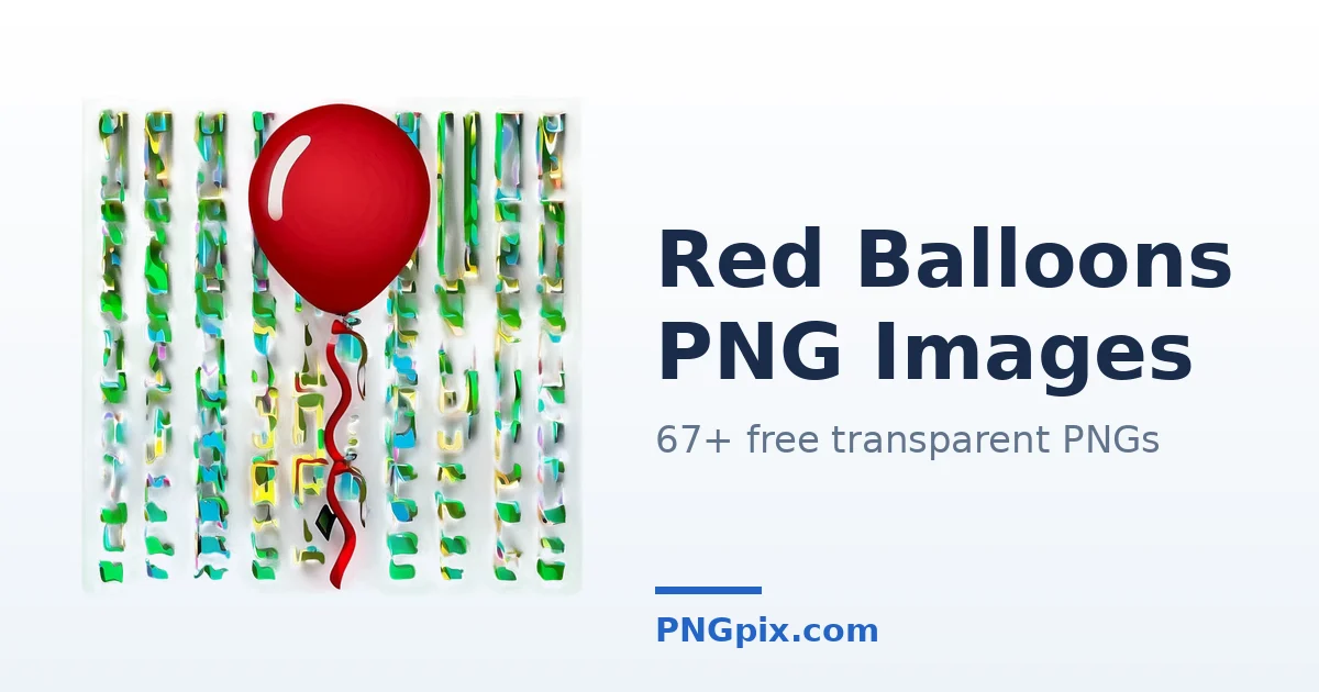 Red Balloons PNG images