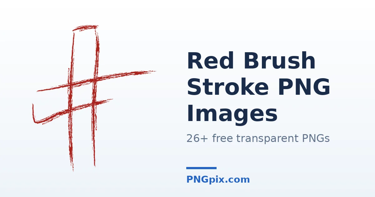 Red Brush Stroke PNG images