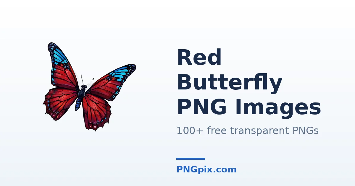 Red Butterfly PNG images