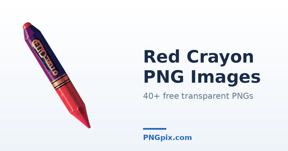 Red Crayon PNG images