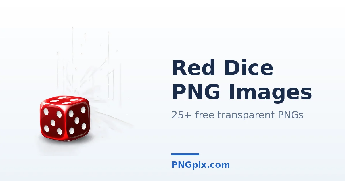 Red Dice PNG images
