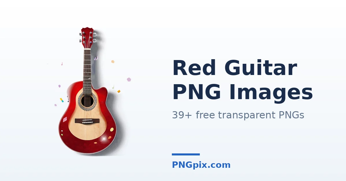 Red Guitar PNG images