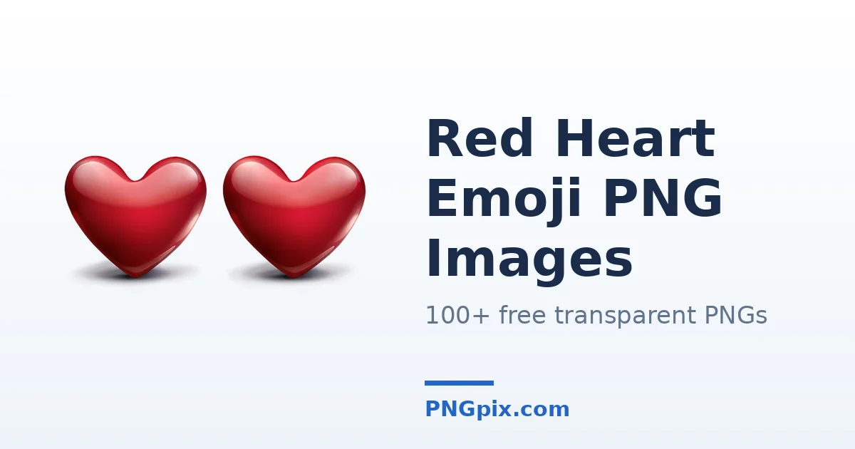 Red Heart Emoji PNG images