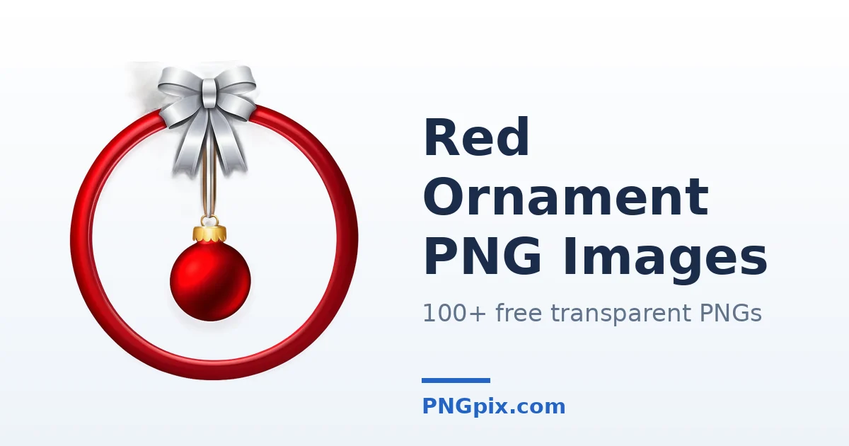 Red Ornament PNG images
